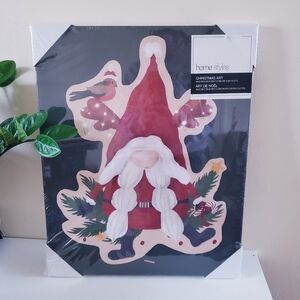 GNOME Christmas Wall  Art NIB ( 16"× 20" × 0.7")